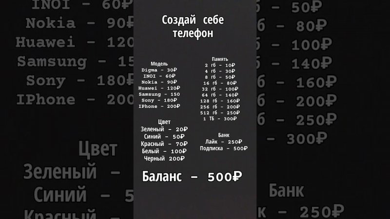 Создай свой телефон