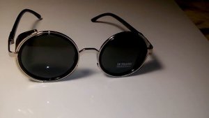 Круглые солнцезащитные очки в стиле стимпанк. UV 400. Купить в Китае на сайте AliExpress, US $5.05