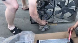 Замена радиатора NISSAN EXPERT