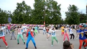 День города-флешмоб город курск 2013 год Воробьёвы горы