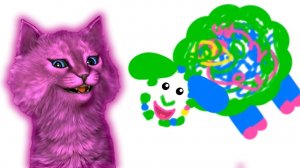 РИСОВАНИЕ для МАЛЫШЕЙ ИГРА для ДЕТЕЙ говорящий КОТЕНОК АБИ играет ДЕТСКИЙ ЛЕТСПЛЕЙ #51
