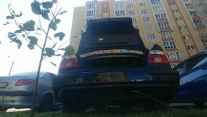 BMW E39 520i выхлоп без глушителей и резонатора в стиле m5
