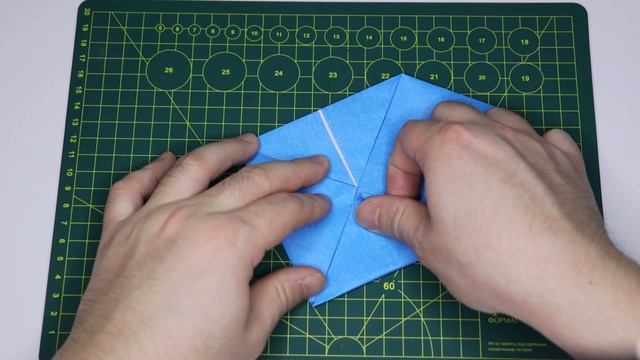 Как сделать из бумаги Двухтрубный кораблик по технике оригами!!!