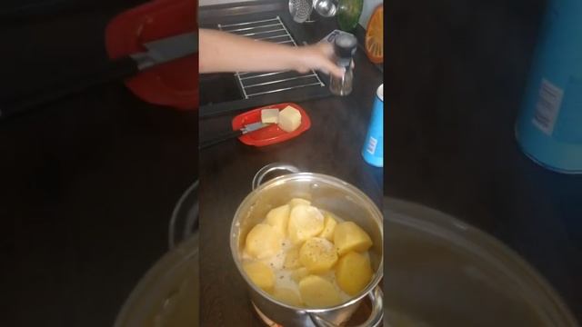Кыстыбый с картошкой от юного поварёнка?