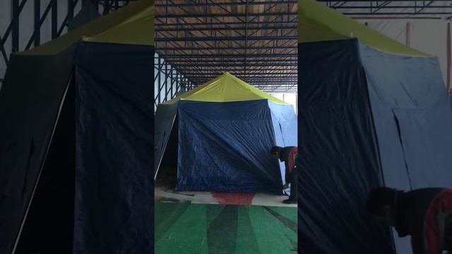 Сборка разборка складного шатра диаметром 4,5м,  Www.shetry3.ru