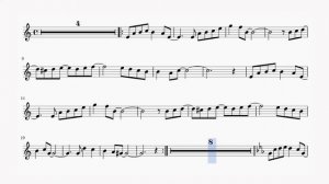 Et si tu n'existais pas. Joe Dassin. Minus for alto sax