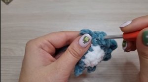 Вязаный брелок жабка ? Лягушка крючком