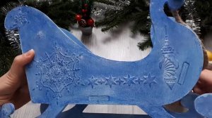 Старинные деревянные сани для Дедушки Мороза ❄