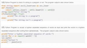 strings programs Python