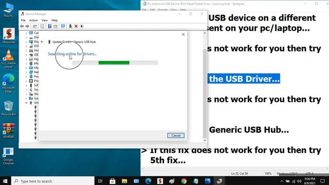 How To Fix Unknown USB Device Port Reset Failed Error in Windows 1087  Simple Tutorial