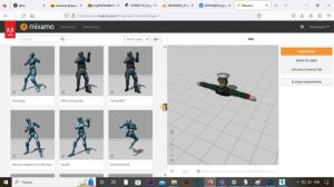 8. Создание скелетной анимации в Mixamo и выгрузка моделей с готовой анимацией (мягкая анимация)