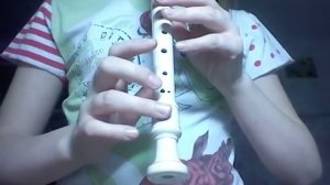 Игра на блок флейте урок 1