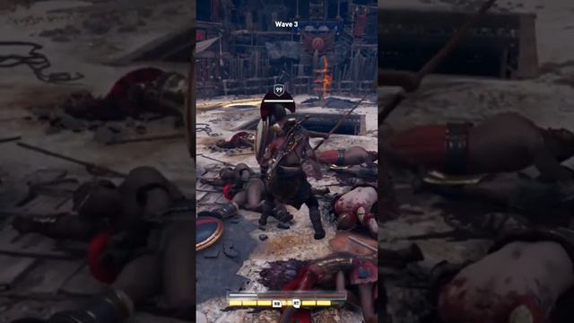 Assassin's Creed Odyssey. I took my brawler build to the arena one time.