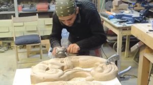 Резные Ножки для обеденного стола  из массива дуба (резьба)woodcarving. мебель на заказ