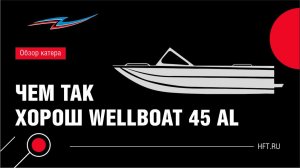 Wellboat 45 AL с мотором Gladiator