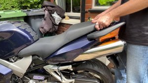How to Remove & Replace the Seat on Honda VFR or Hornet