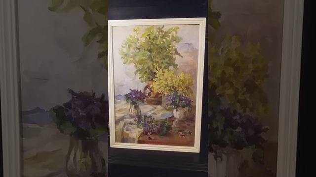 Натюрморт "Польові квіти і фіалки"Худ.Вікторжевська З.В смотреть онлайн