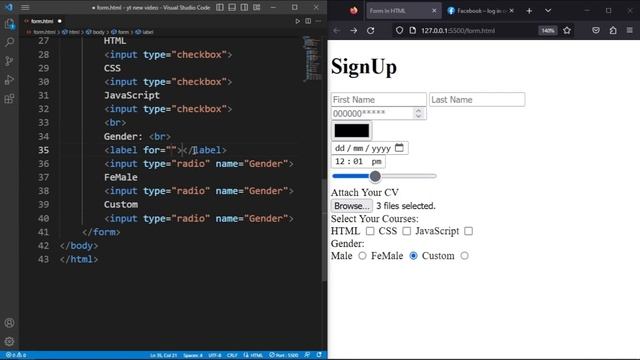 HTML TUTORIAL + Notes: Forms & Input Tags | How to create Form in HTML | Web Development Course #16