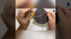 МК Оплетаем фанерное донышко для сервировочной салфетки