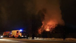 Пожар в Королеве. Горит частный дом. 15 ноября 2016