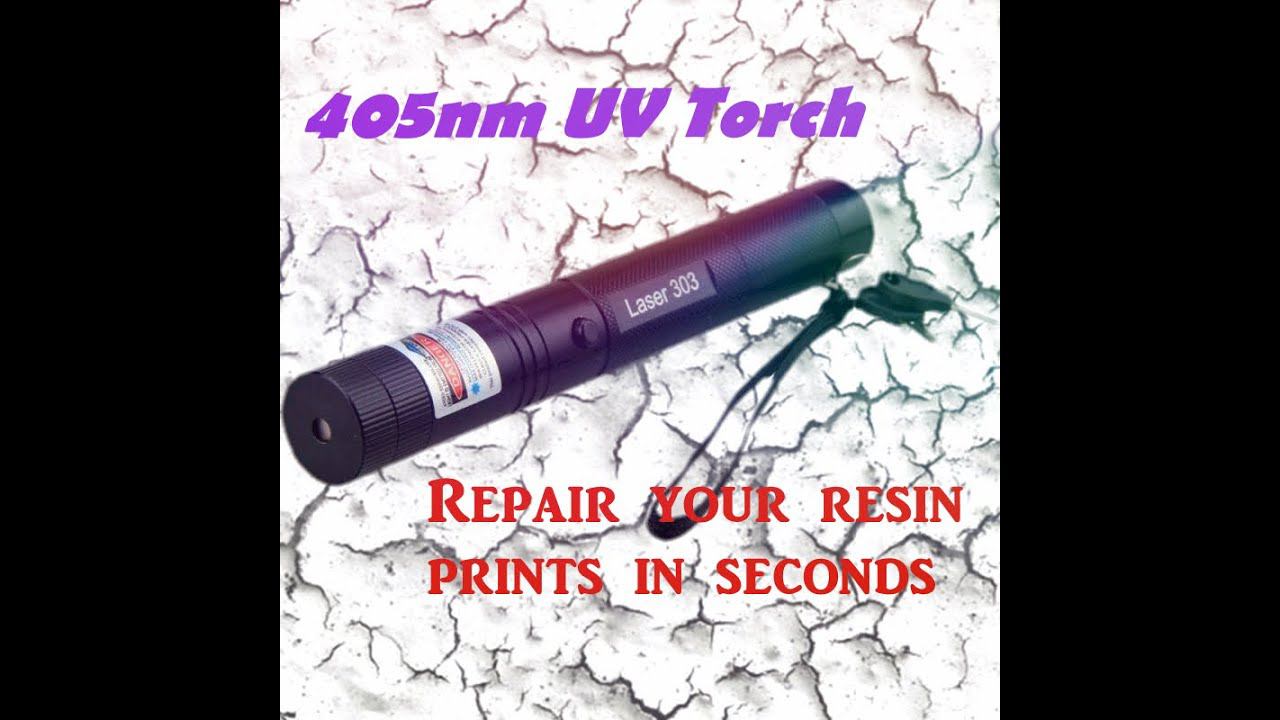 A 405 nanometer UV laser torch for resin curing (Laser 303) смотреть онлайн