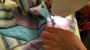 Шьём одеяло. Лоскутный блок Звезда. ч.2