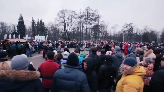 Флешмоб на Масленицу (Москва) смотреть онлайн