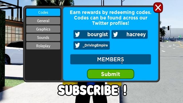 Roblox driving empire codes