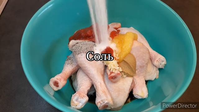 Куриные голени в чесночно-медовом соусе. смотреть онлайн