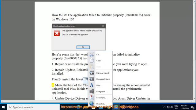 Fix The application failed to initialize properly 0xc0000135 error on Windows 10 2020 Full Tips