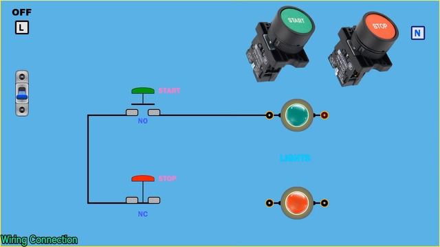 How the Push Button Works  || Electrical Simulation