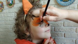 Мастер-класс по аквагриму.  Делаем грим Лисенка