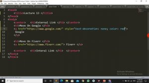 Web Designing full Course in urdu | Lecture 13 |  link in HTML | relative and absolute path in HTML