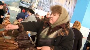 Эвелина Бледанс на Одесском привозе