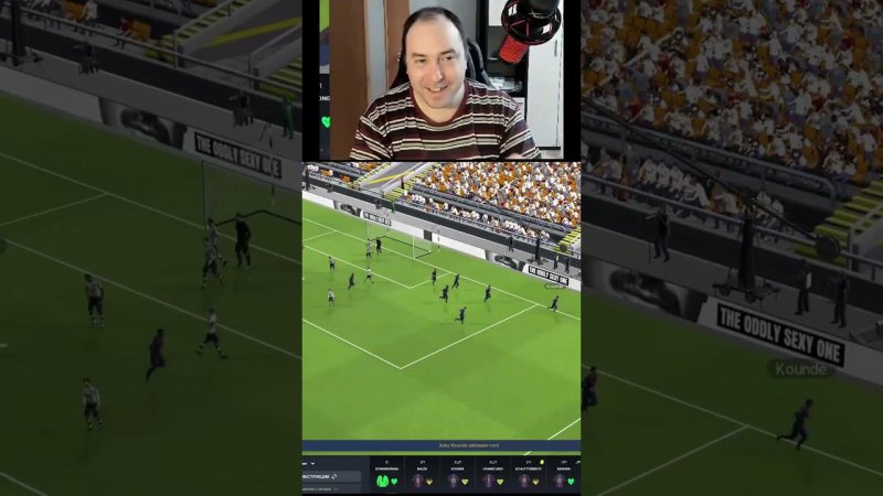 football manager2023 Кунде забил шикарный гол#shorts