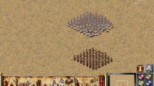 STRONGHOLD CRUSADER -fight between SWORDSMAN /Crossbowmen