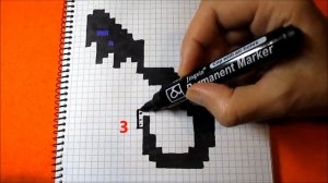 Дракон Как рисовать по клеточкам Простые рисунки How to Draw Dragon Pixel Art