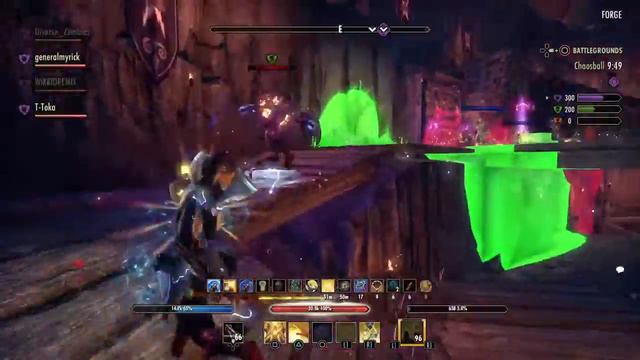 The Elder Scrolls Online: Tamriel Unlimited Chaos ball + blessed meridia + pariah + chudan = fun #e смотреть онлайн