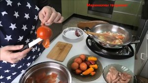Рис с овощами и куриной грудкой. Маринкины творинки