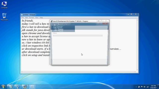 Java Tutorial 1 - jdk installation and set environment variable смотреть онлайн