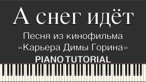 А снег идёт. Песня из кинофильма «Карьера Димы Горина»
