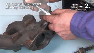 Восстановление резьбы кислородных датчиках