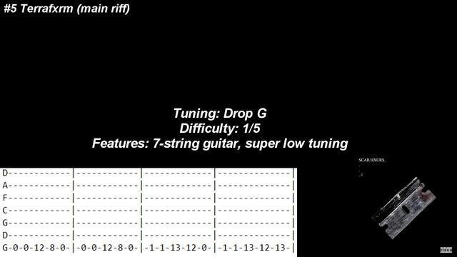 TOP 10 SCARLXRD GUITAR RIFFS (WITH TABS) [part 1] смотреть онлайн