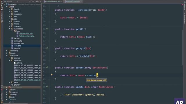 Working with Repositories in Laravel (Repository pattern)