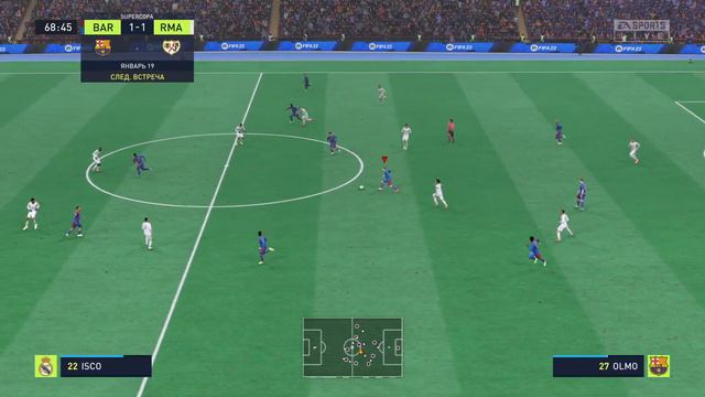 FIFA 22 | КАРЬЕРА ЗА БАРСЕЛОНУ ⚽ |ЖАРКИЙ МАТЧ |★ПОТЕРЯ ИГРОКА★
