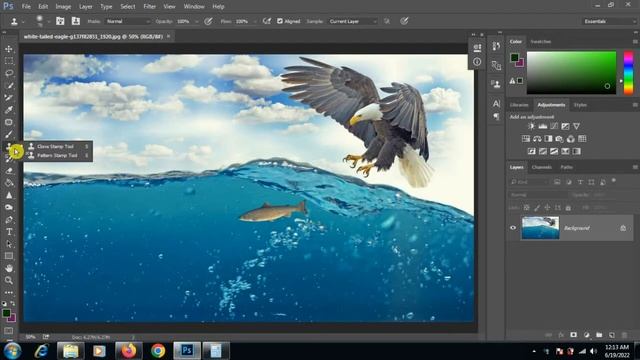 Photoshop Tools - Clone Stamp Tool - Photoshop Tutorial 09 смотреть онлайн