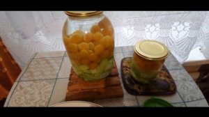 Компот на зиму из кабачков и желтой сливы  алычи. Старый добрый рецепт из 90-ых.