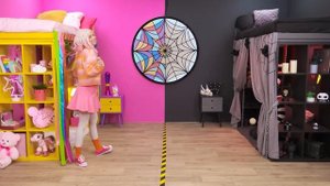 Секретные Домики под Кроватью с Уэнсдей Аддамс | Смешные Моменты от BaRaDa Challenge