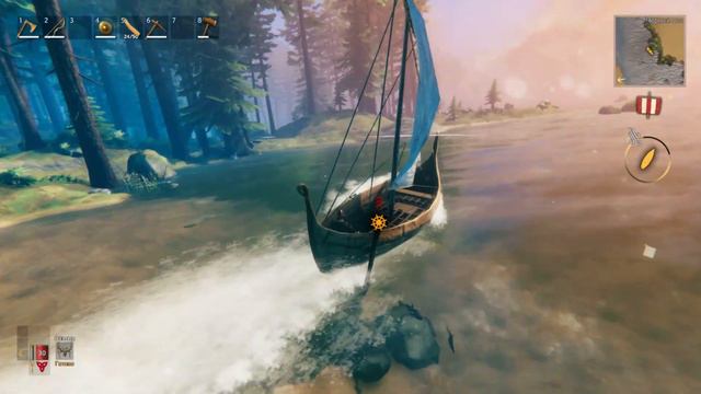 Красоты океана и путь к древнему: Valheim: Прохождение #10 смотреть онлайн