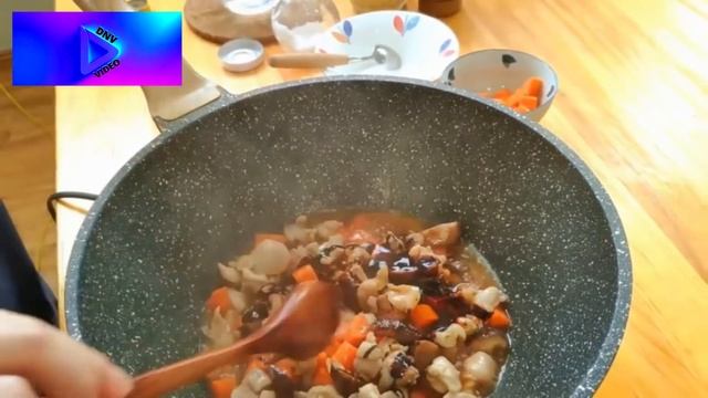 Chicken with rice and mushrooms.Ципленок с рисом и грибами. смотреть онлайн